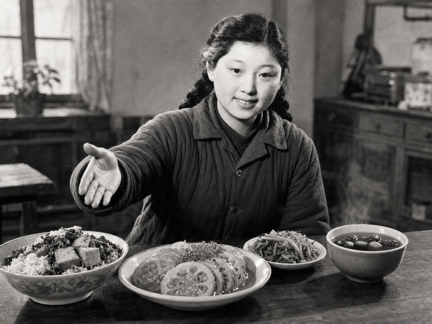 He Zehui à table