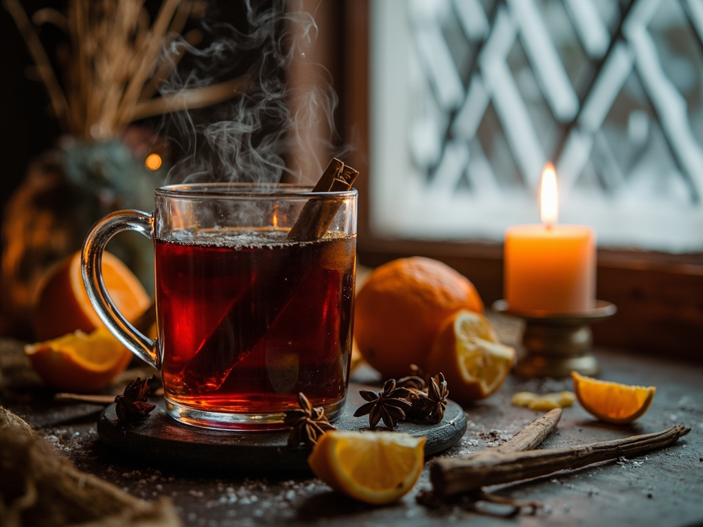 Glühwein — spiced mulled wine from the Rhine