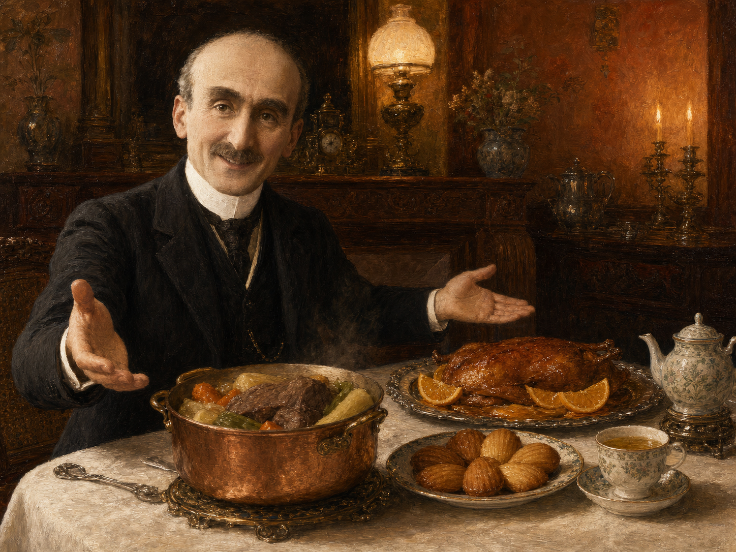 Henri Bergson at the table