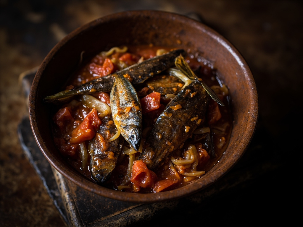 Omena motedo — sautéed dried lake sardines