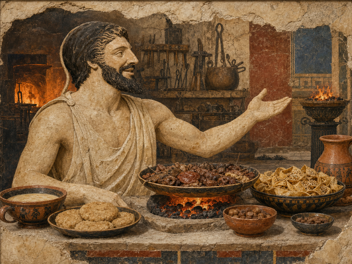 Hephaestus at the table