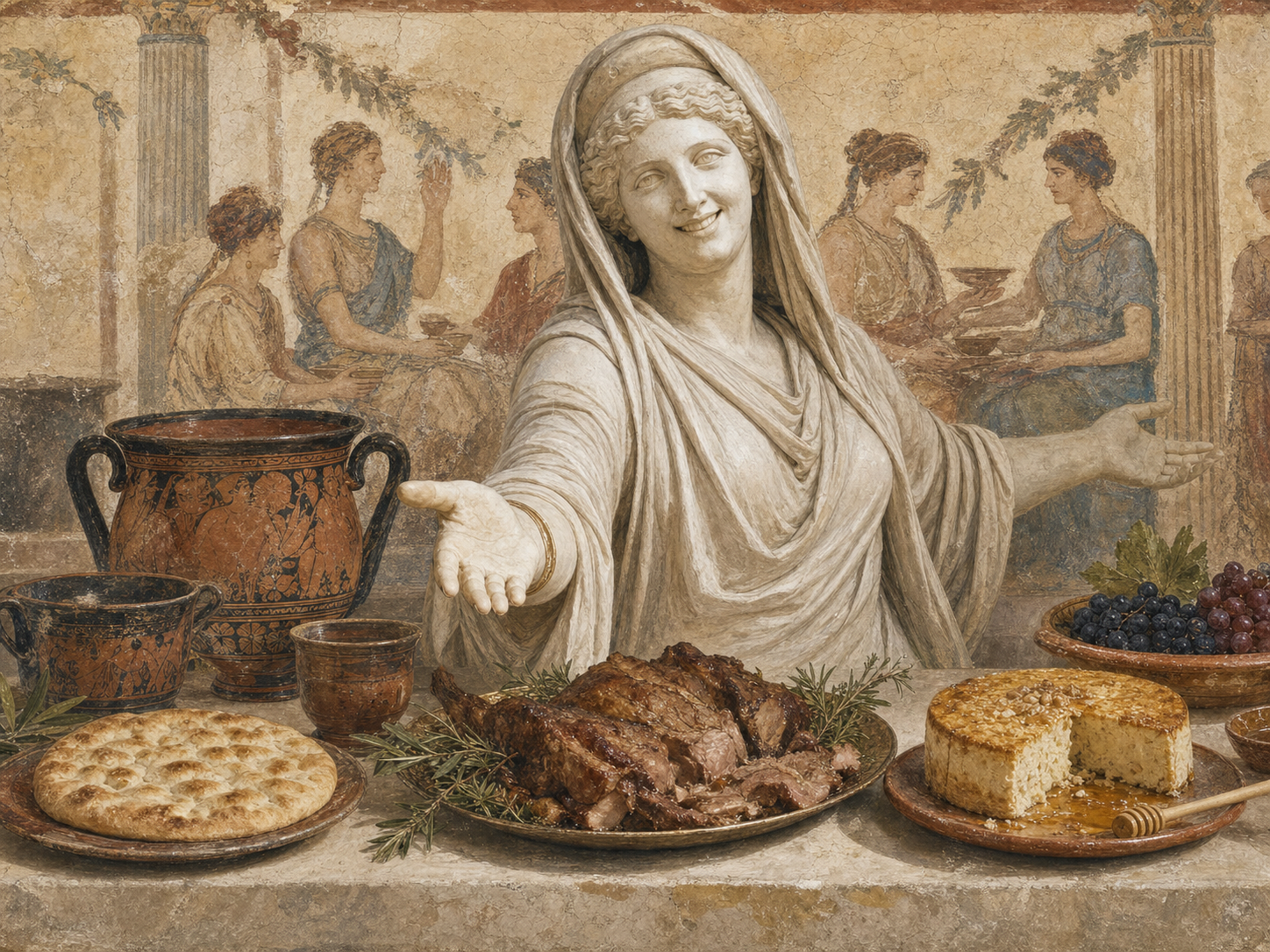 Héra à table