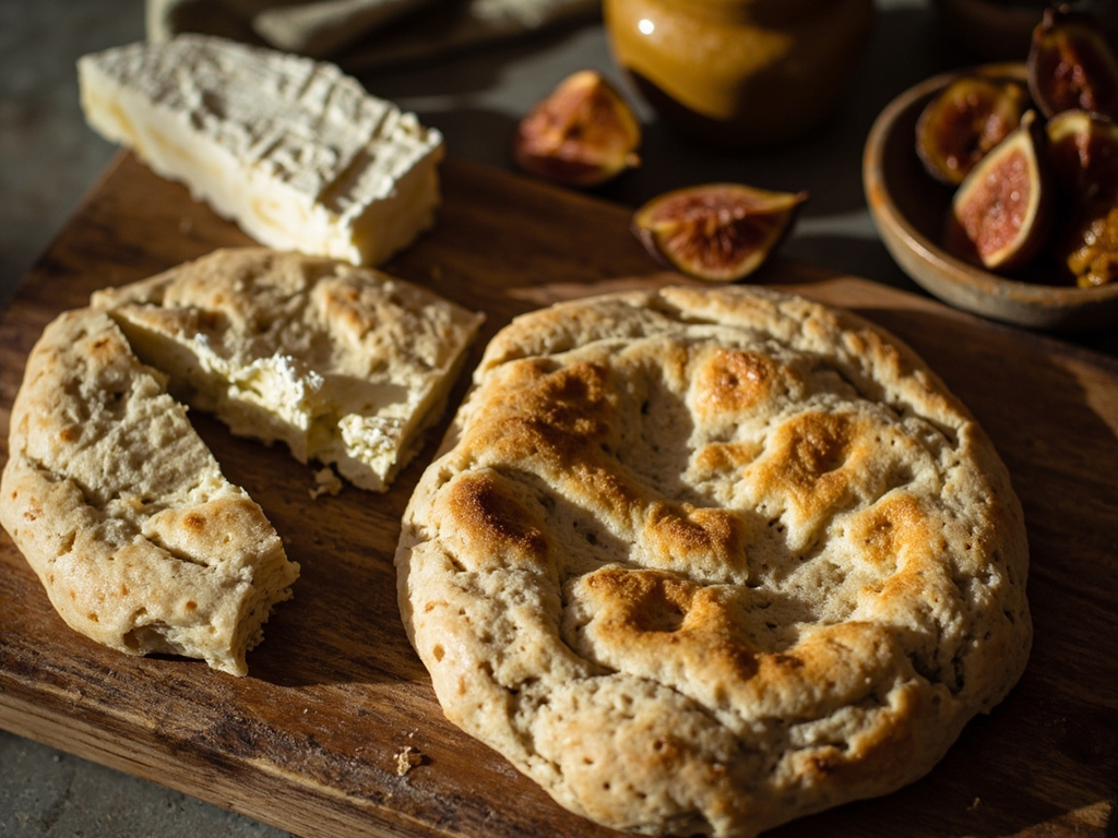 Traveler's Maza with Goat Cheese and Figs