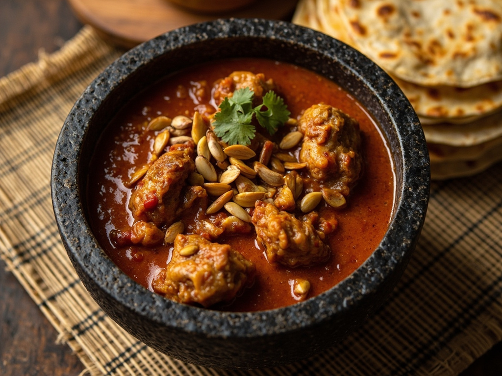 Dinde aux chiles, inspirée du banquet de Moctezuma