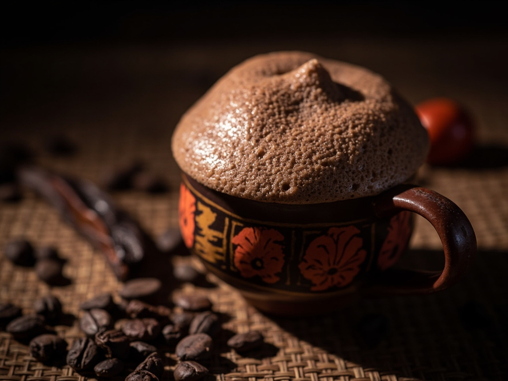 Xocoatl, le breuvage de cacao battu en écume