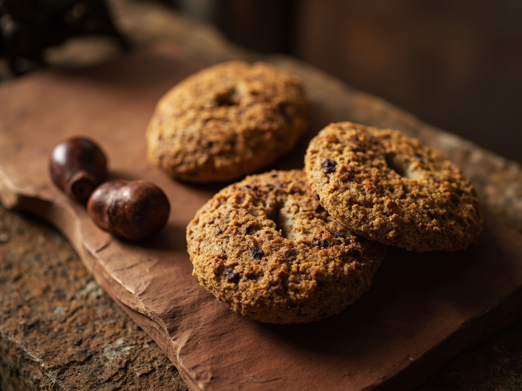 Kuri to Donguri no Yakimochi — Chestnut and Acorn Flatbread