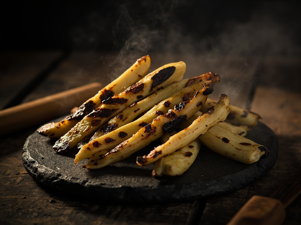Aruhe — racine de fougère grillée et battue