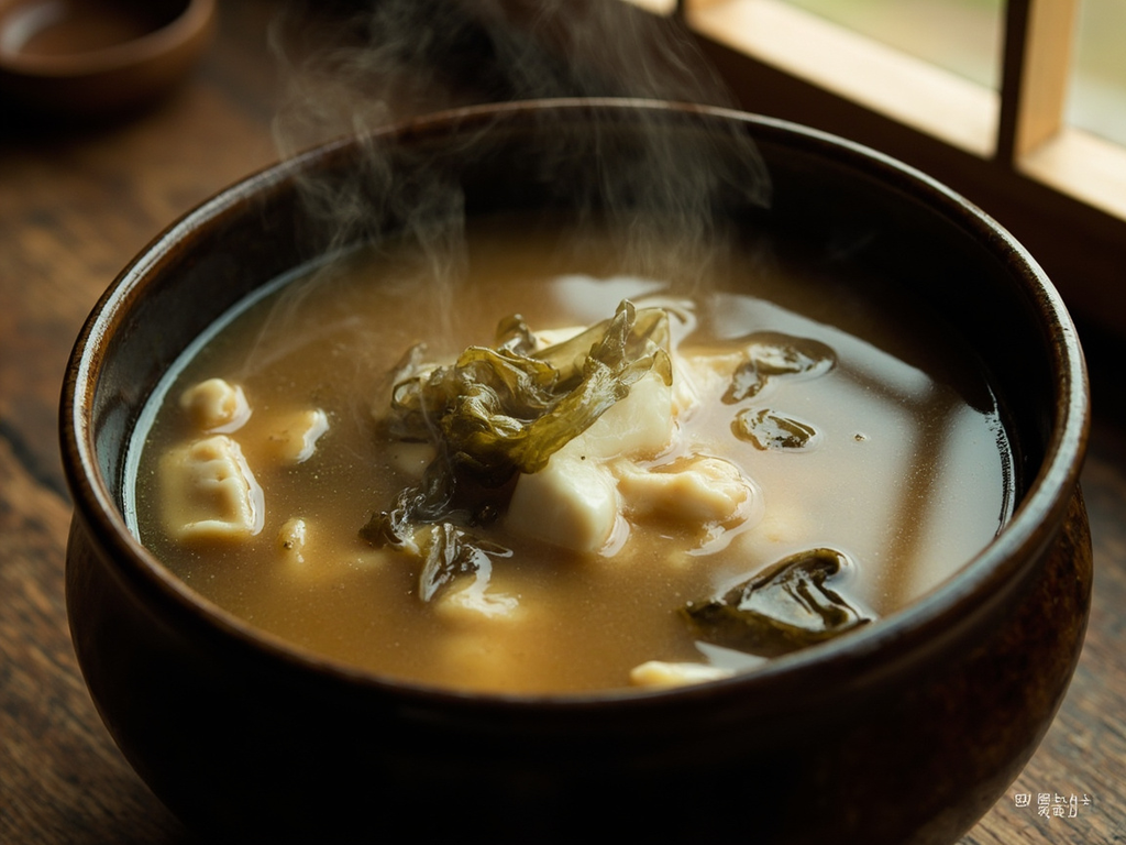 Misoshiru with Tofu and Wakame