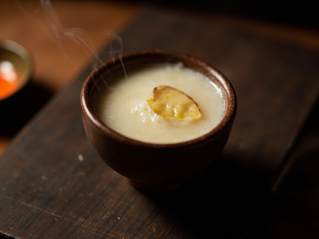 Amazake — fermented rice drink with kōji