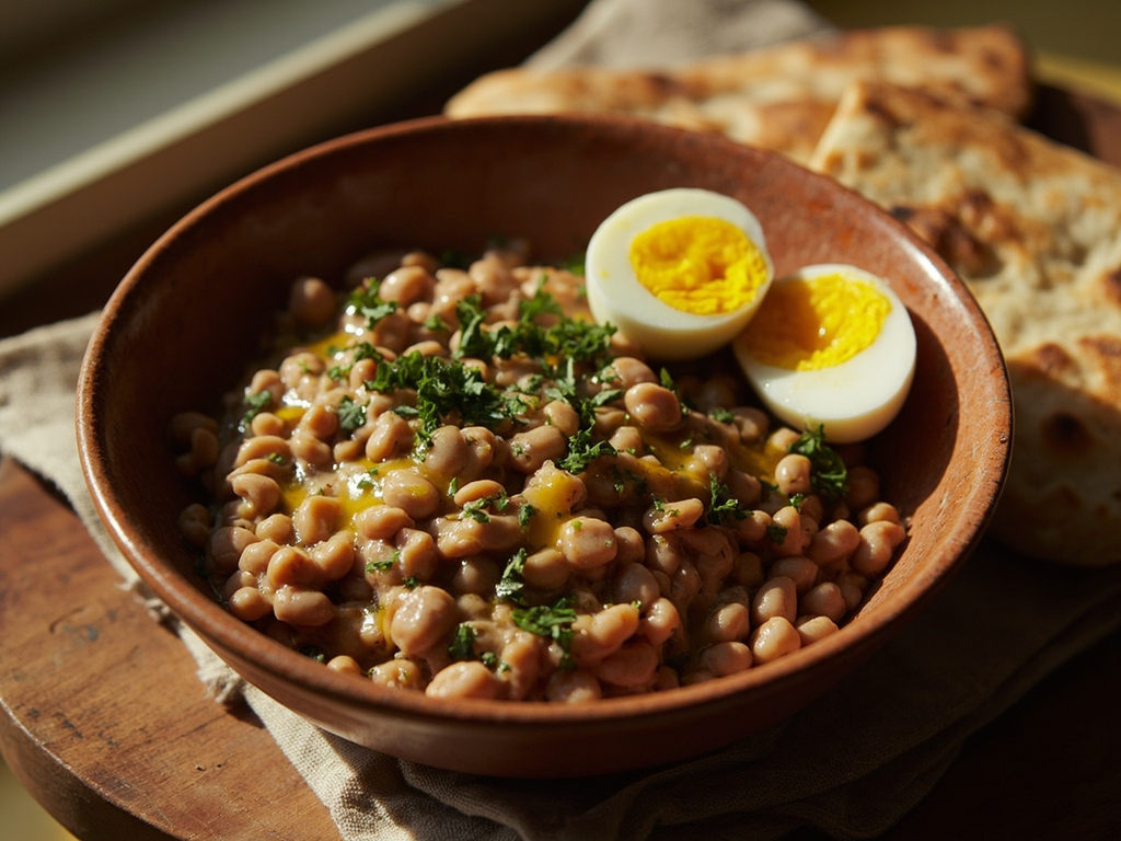 Ful Medames for Ftour, Fava Beans Simmered with Cumin and Lemon