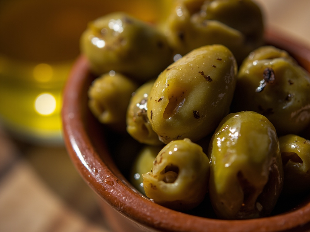 Olives concassées au fenouil et à la coriandre