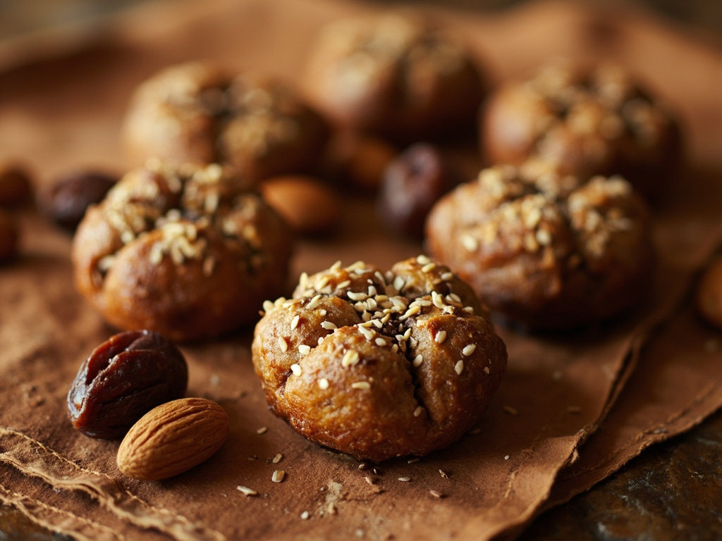 Galettes du pèlerin — dattes, orge et amandes