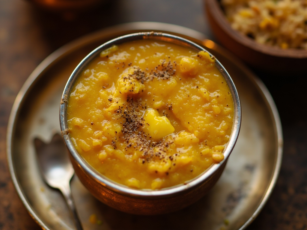 Khichdi de riz et lentilles