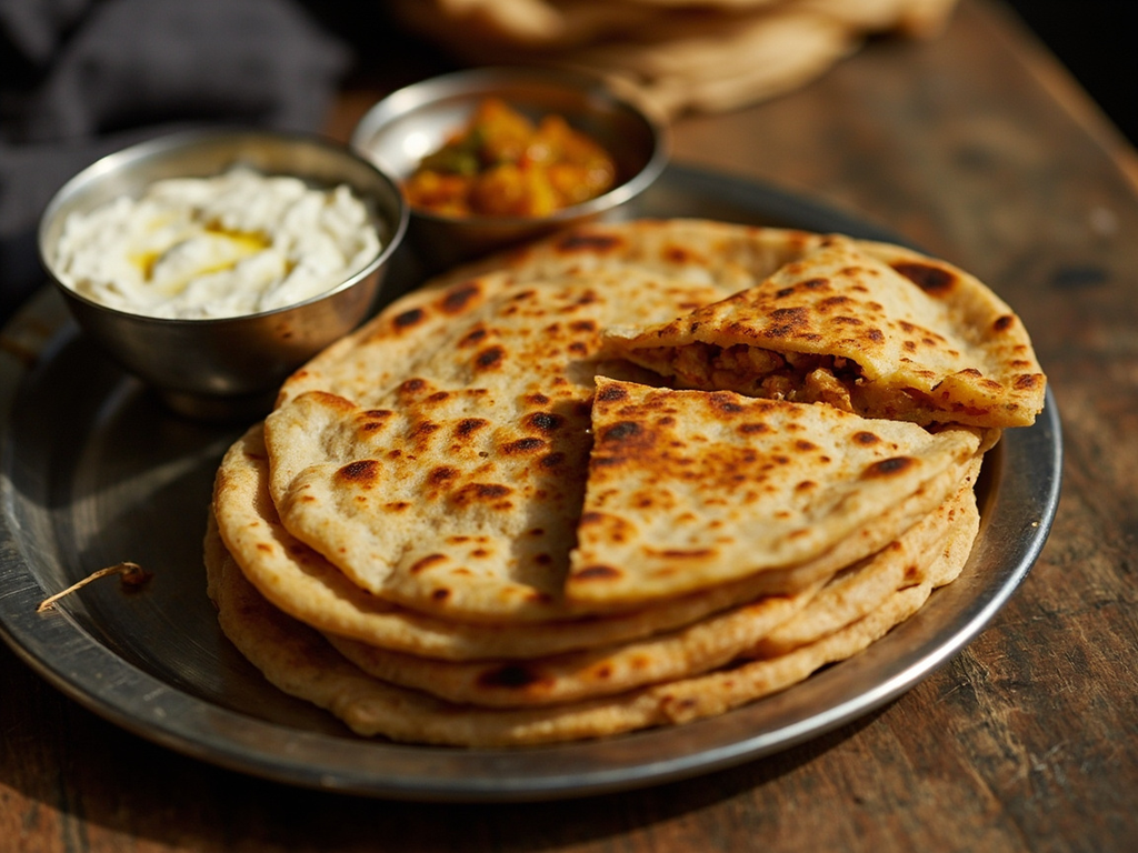 Aloo paratha pour le voyage