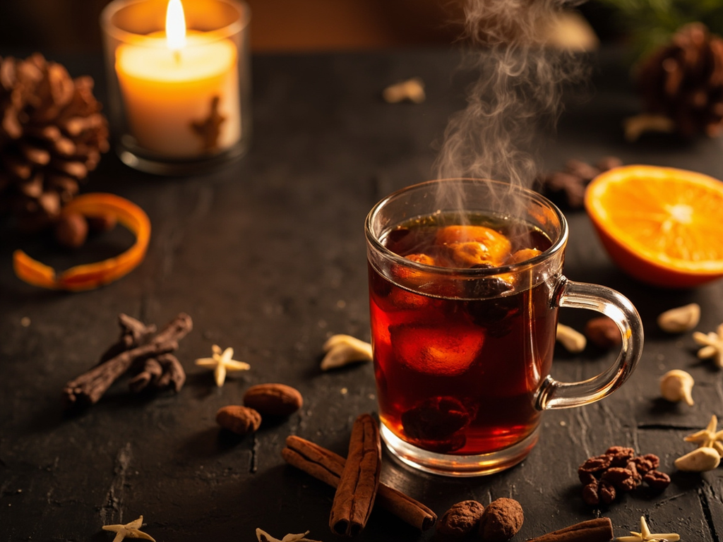 Glögg (Spiced Mulled Wine for Advent)