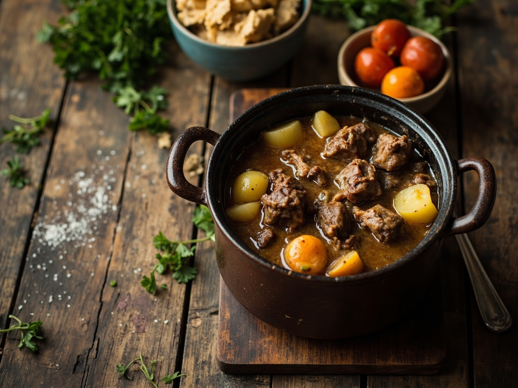 Irish stew (mutton and potato stew)