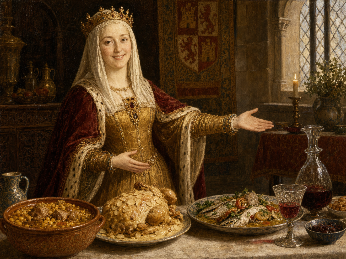 Isabelle Ire de Castille à table