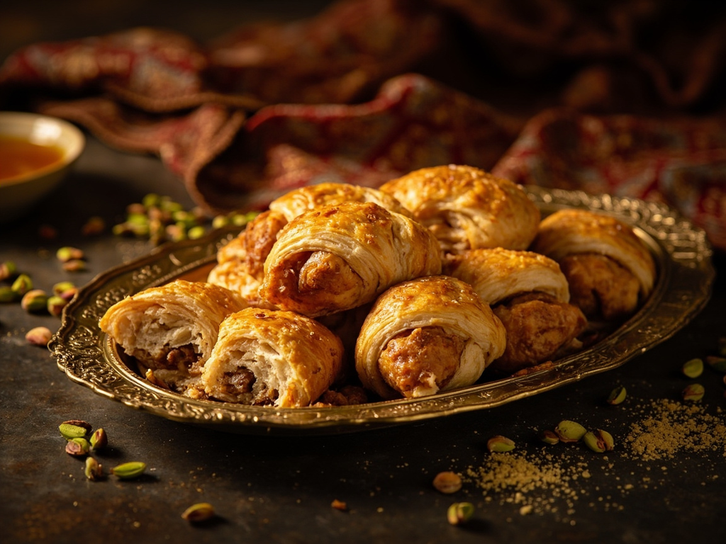 Lawzinaj (feuilleté aux amandes et au miel)