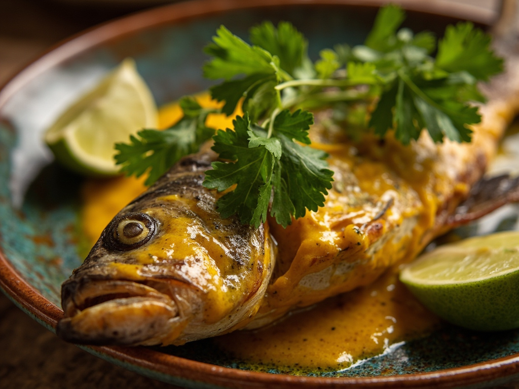 Samaki wa kupaka — grilled fish in coconut milk