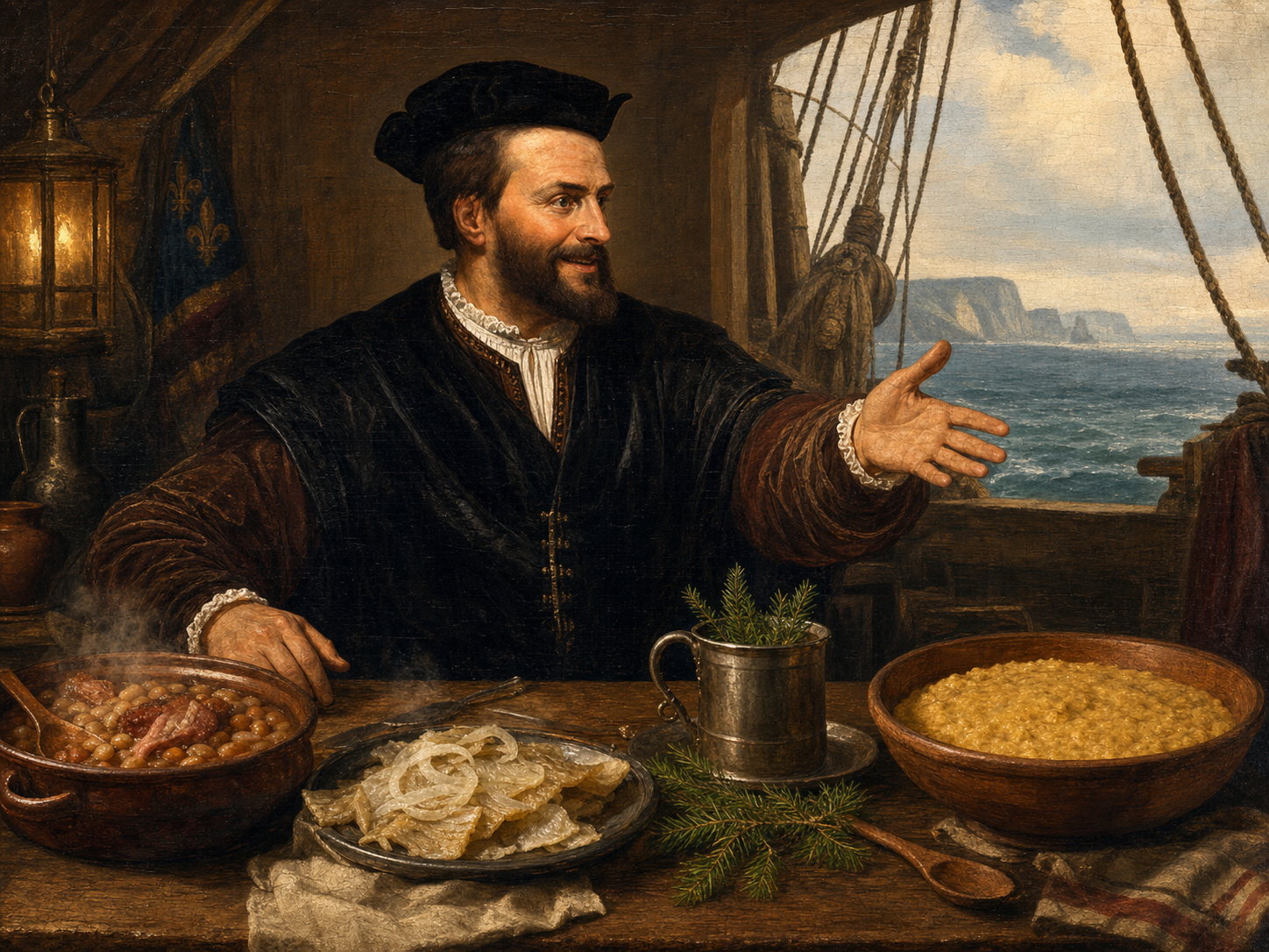 Jacques Cartier à table