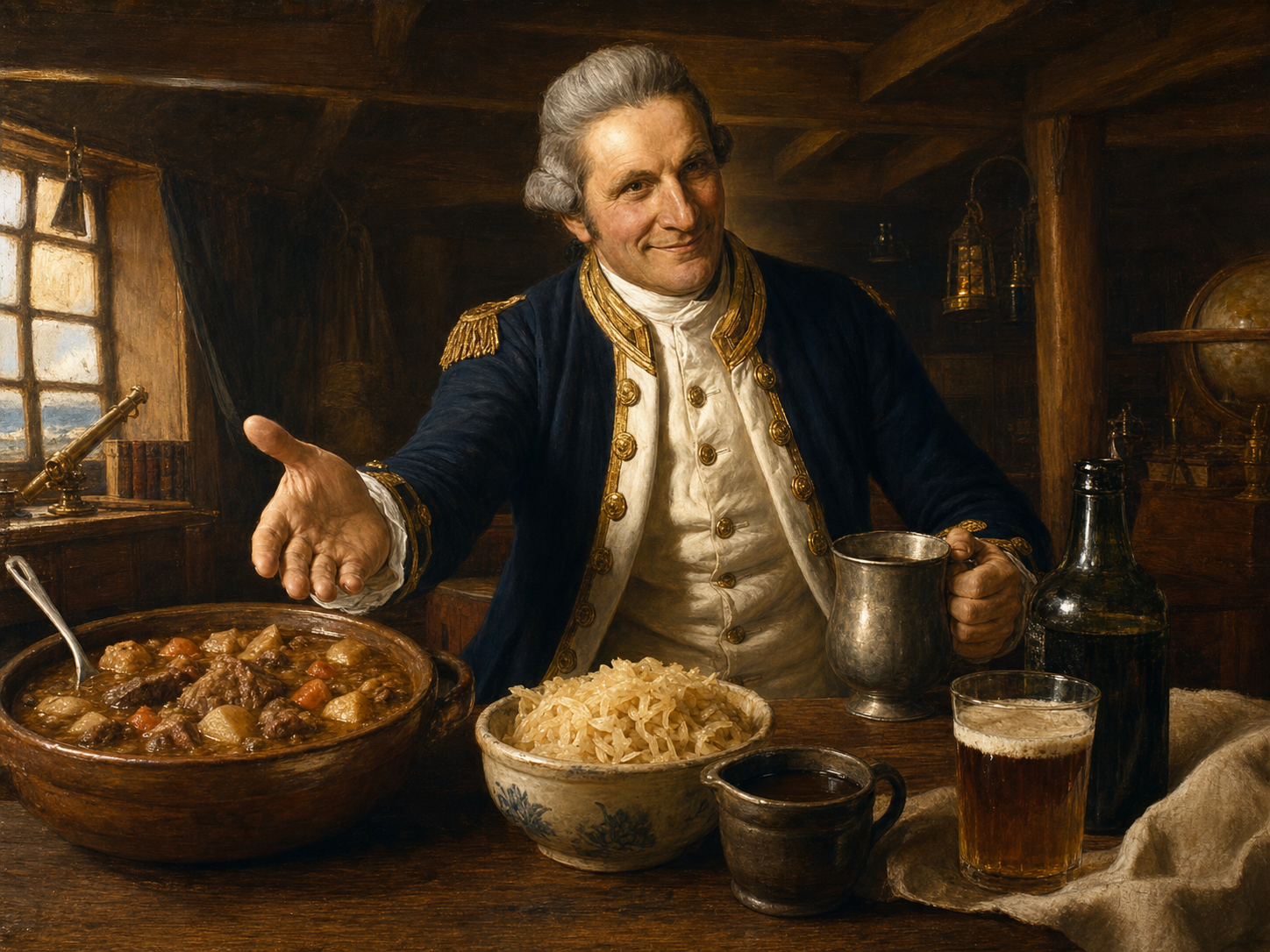 James Cook à table