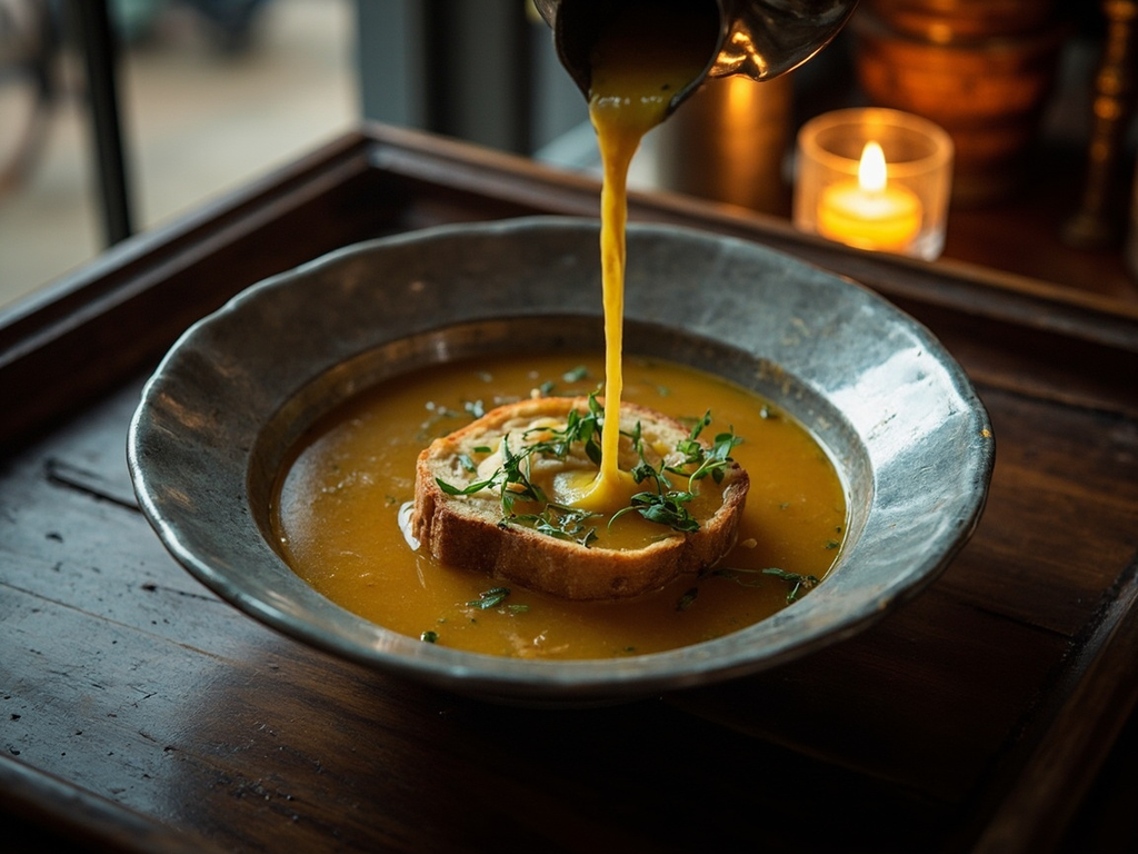 Potage de santé au chapon et fines herbes