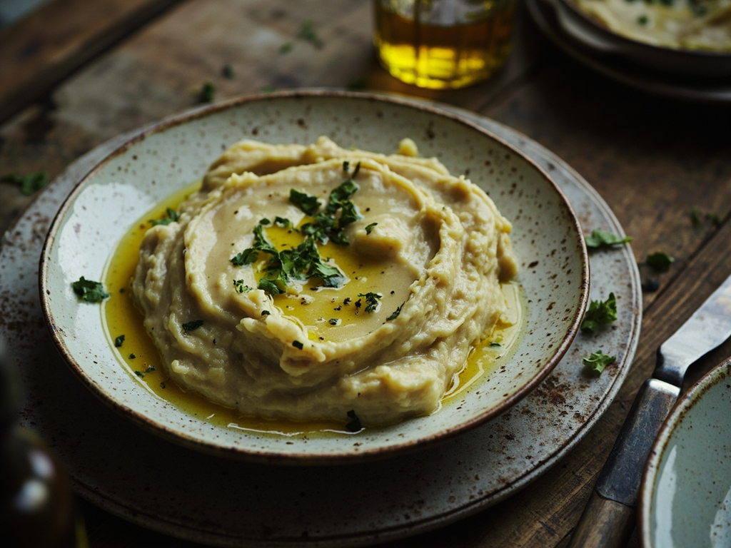 Purée de topinambours à l'huile d'olive