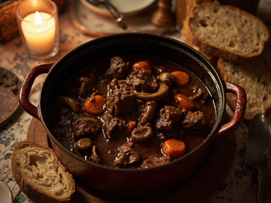 Bœuf bourguignon des soirs entre amis