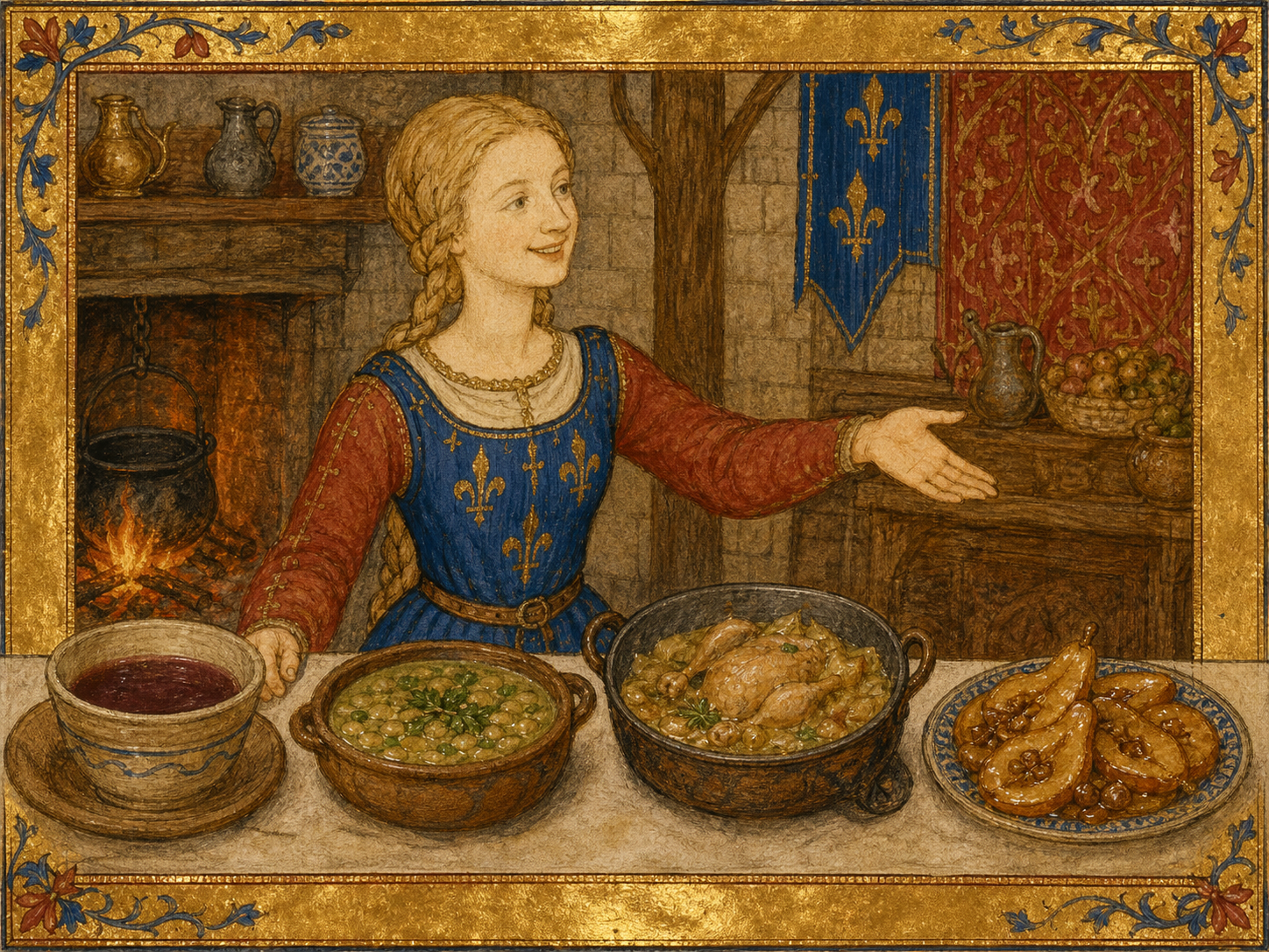 Joan of Arc at the table