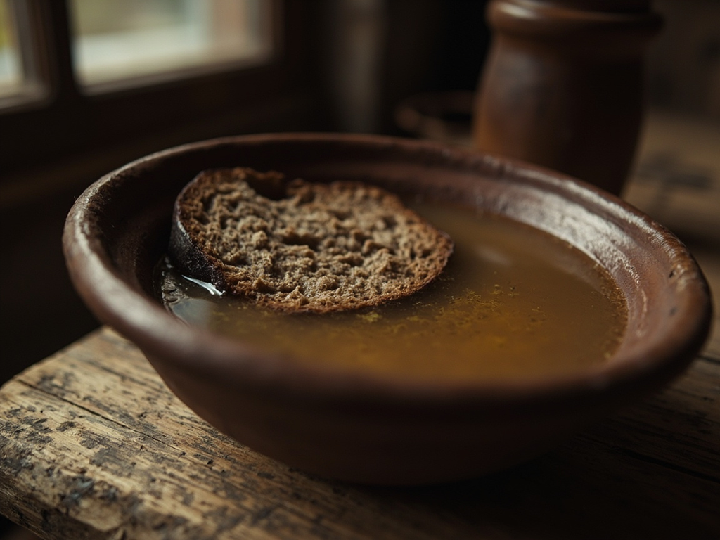 La souppe au vin coupé d'eau