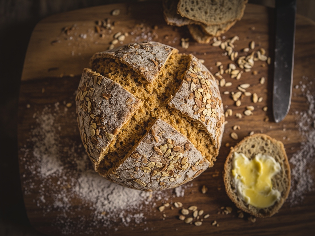 Wheaten bread (wholemeal soda bread)