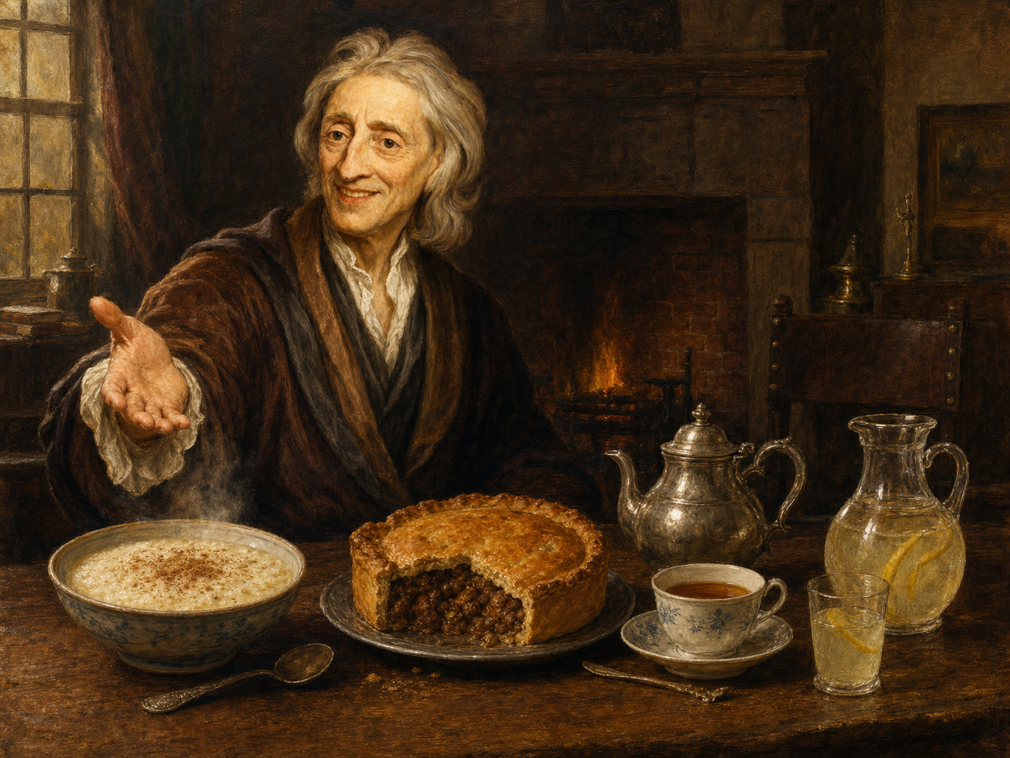 John Locke at the table