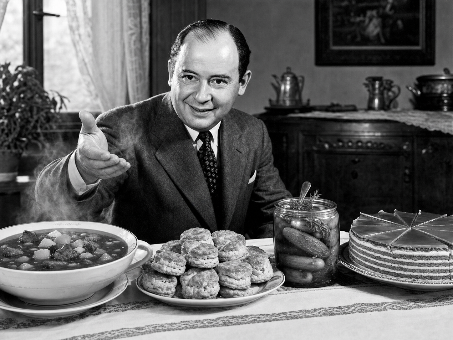 John von Neumann à table