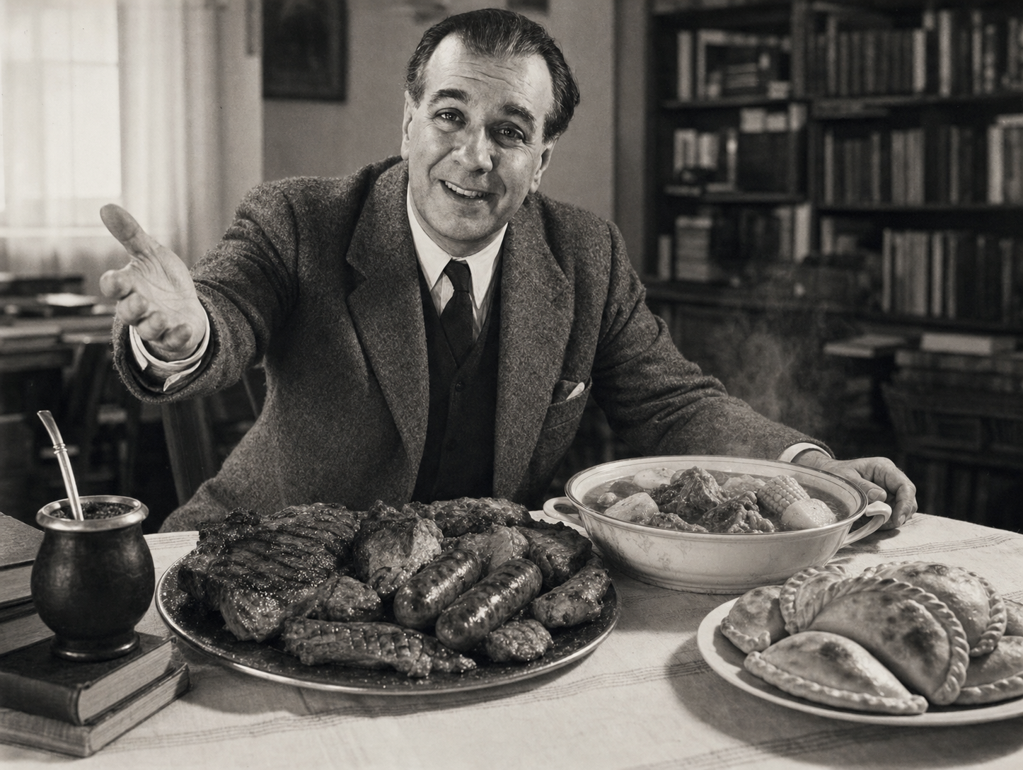 Jorge Luis Borges à table