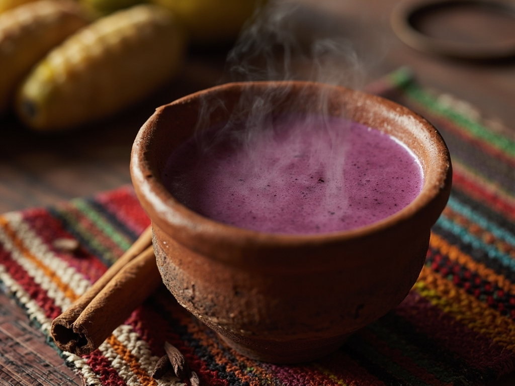 Purple corn api (hot purple maize drink)