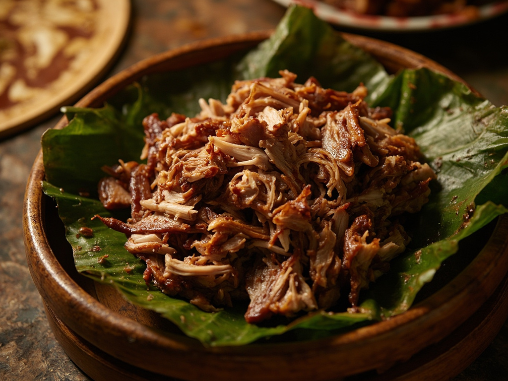 Kālua puaʻa — pork baked in an earth oven