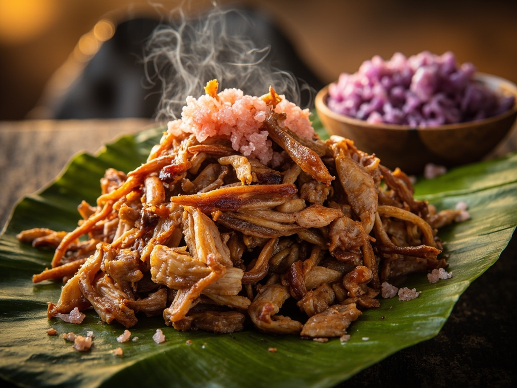 Kalua puaʻa (imu-cooked pork)