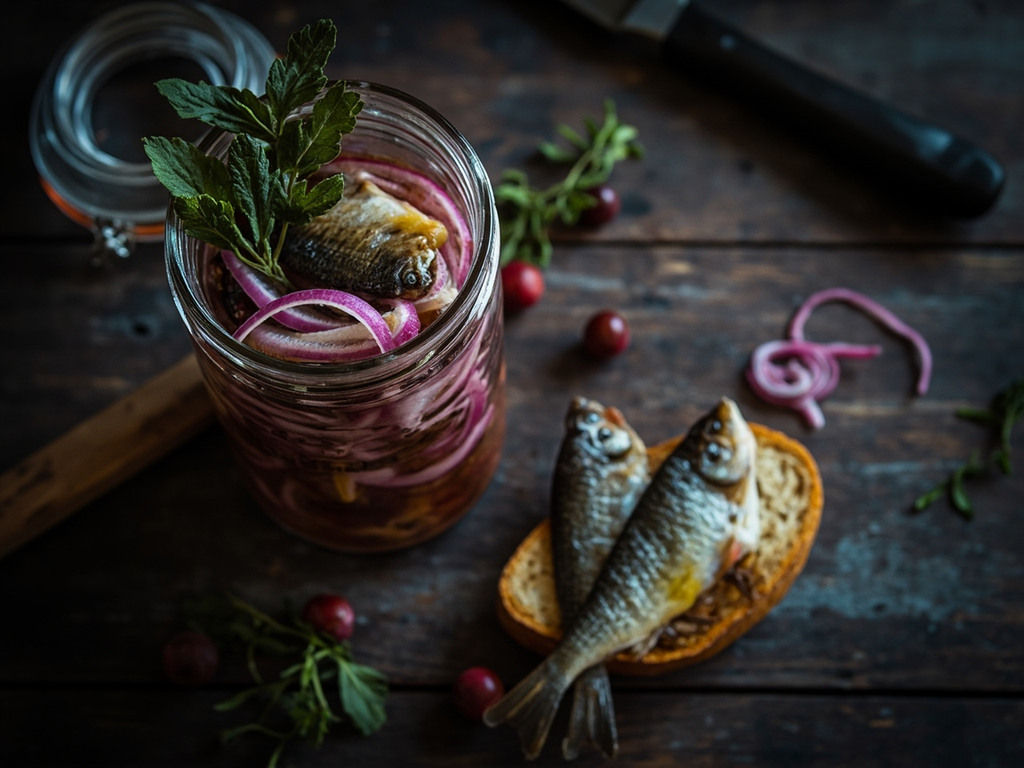 Pickled Herring in Vinegar and Onion (Hering in Essig)