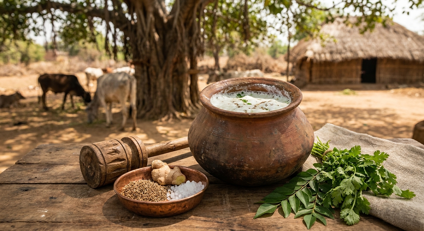 Masala Chaas (babeurre épicé du pâtre)