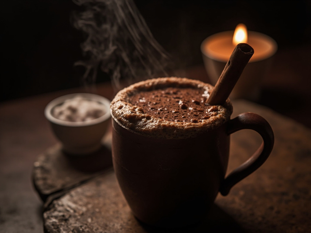 Champurrado — thick cacao atole