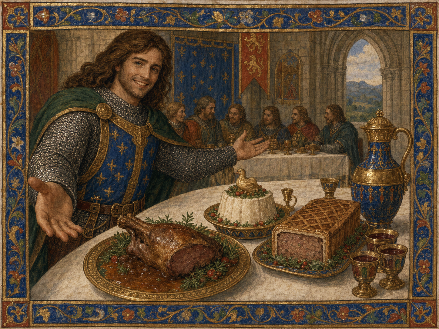 Lancelot du Lac à table