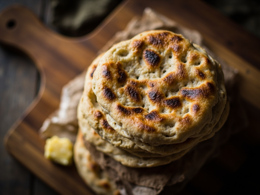Flatbrauð : pain plat d'orge sur la pierre