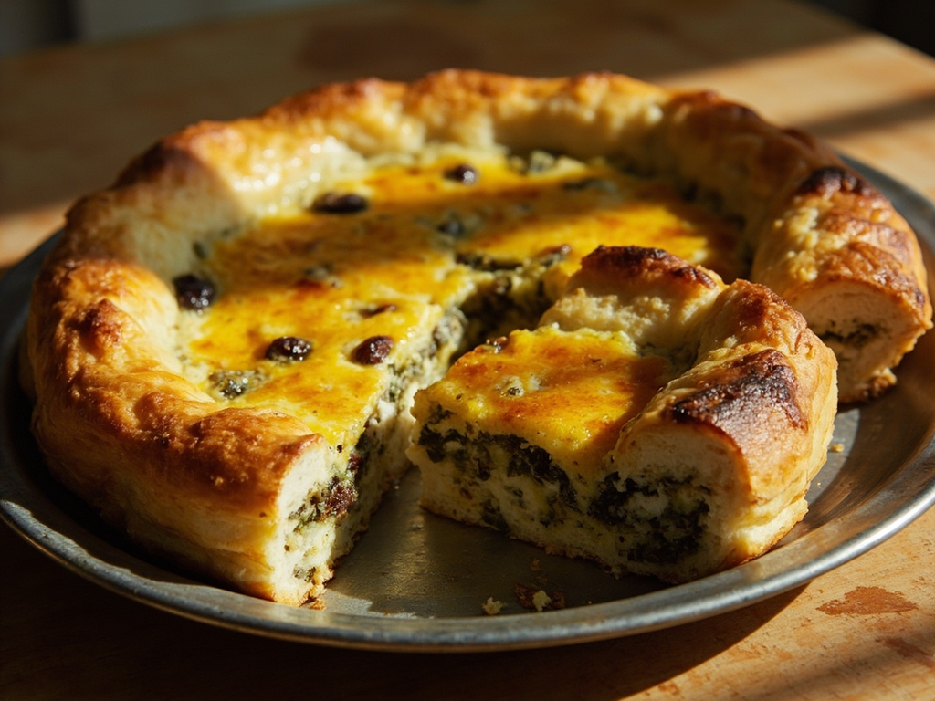 Torta verde aux herbes et fromage frais