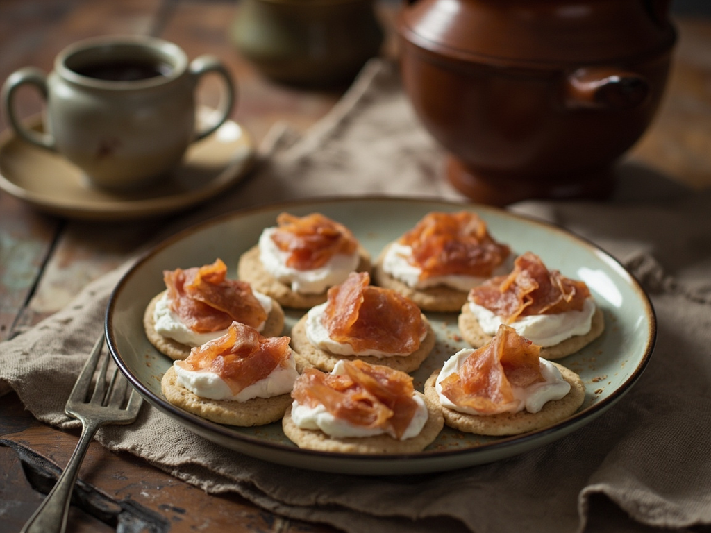 Elsa-Style Cream Blinis