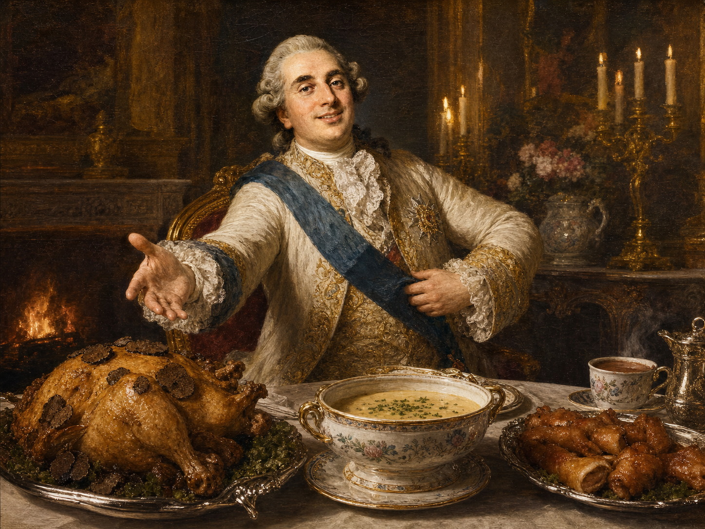 Louis XVI at the table