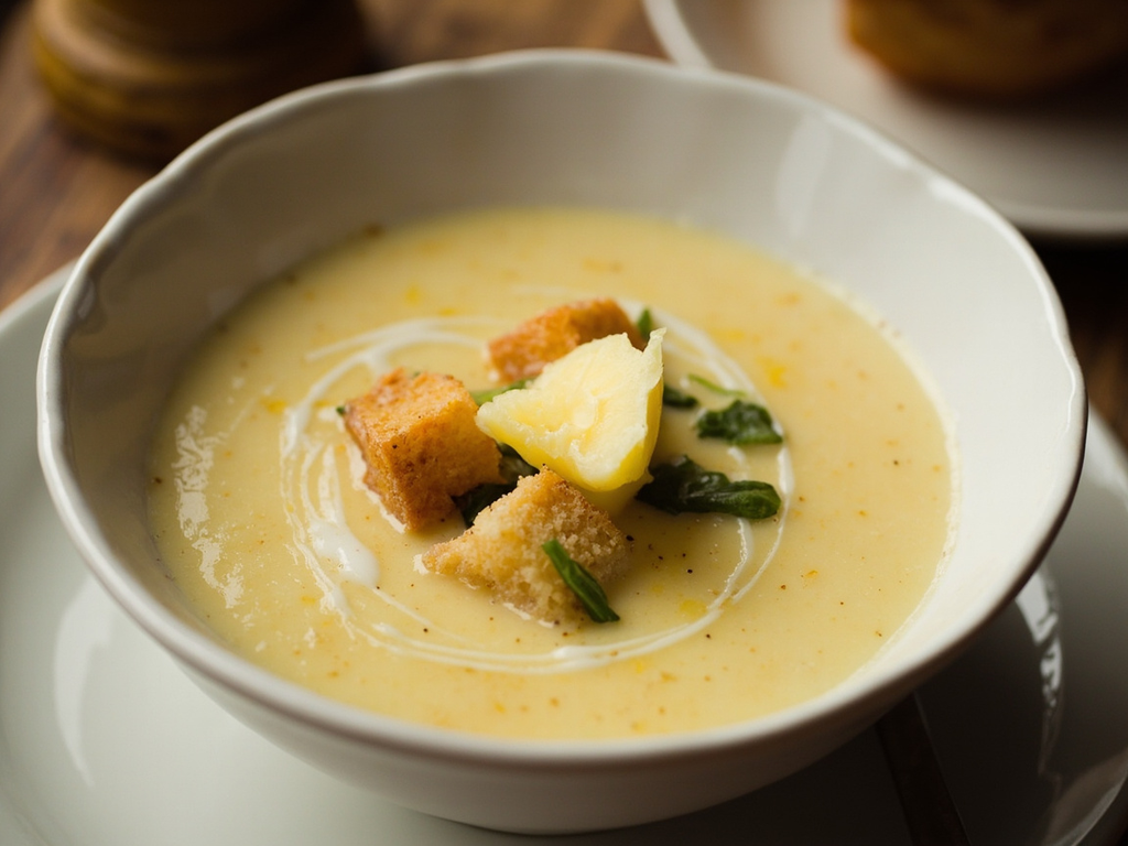 Potage de pommes de terre à la Parmentier