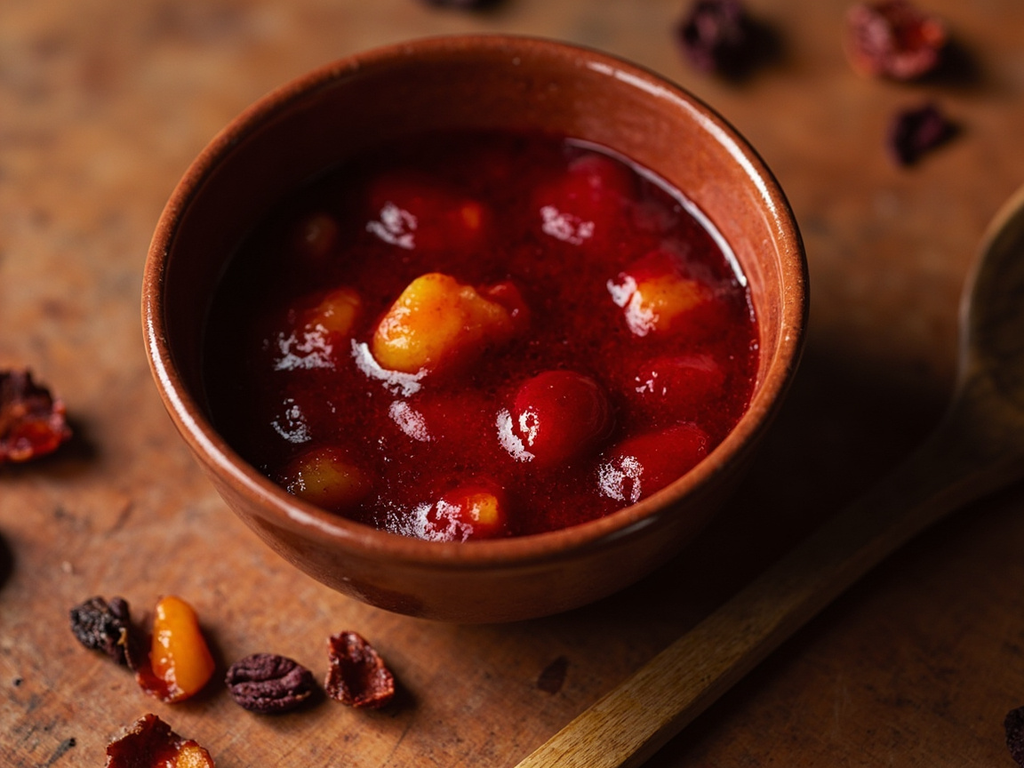 Quandong tjala — Pêches du désert au miel sauvage