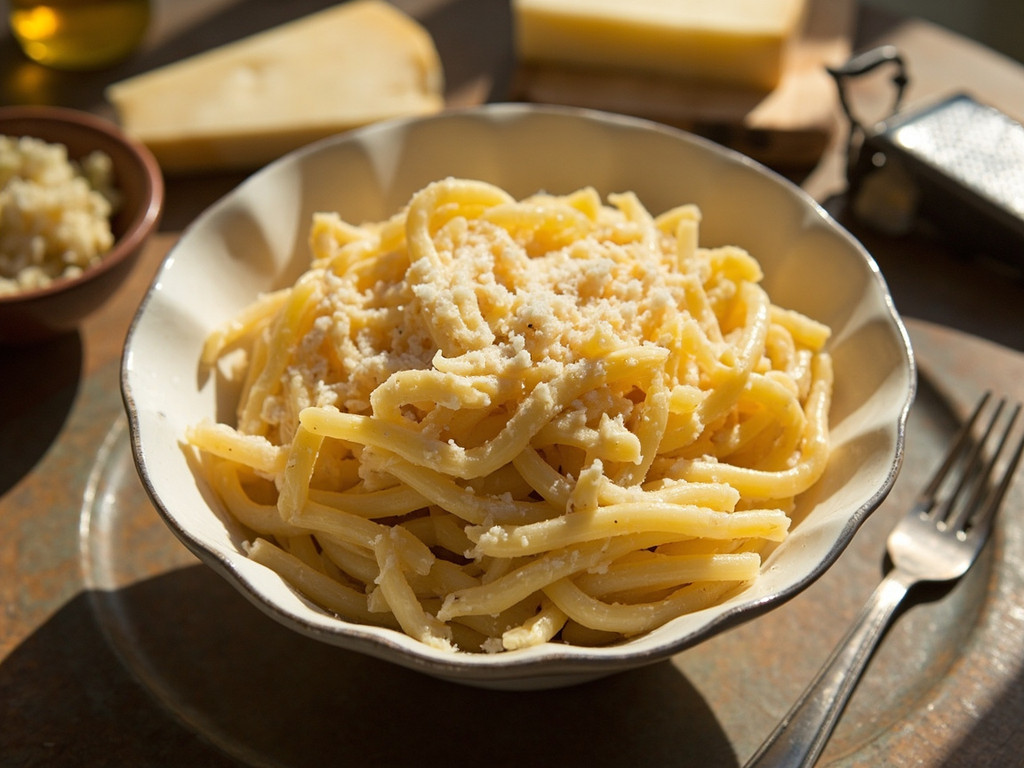Makkaroni mit Parmesankäse, the Master's Pasta with Parmesan