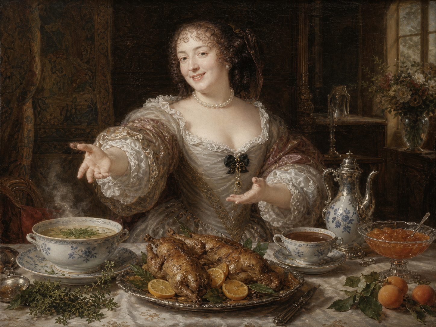 Madame de Sévigné at the table
