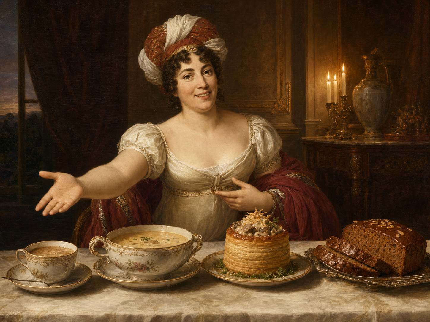 Madame de Staël à table